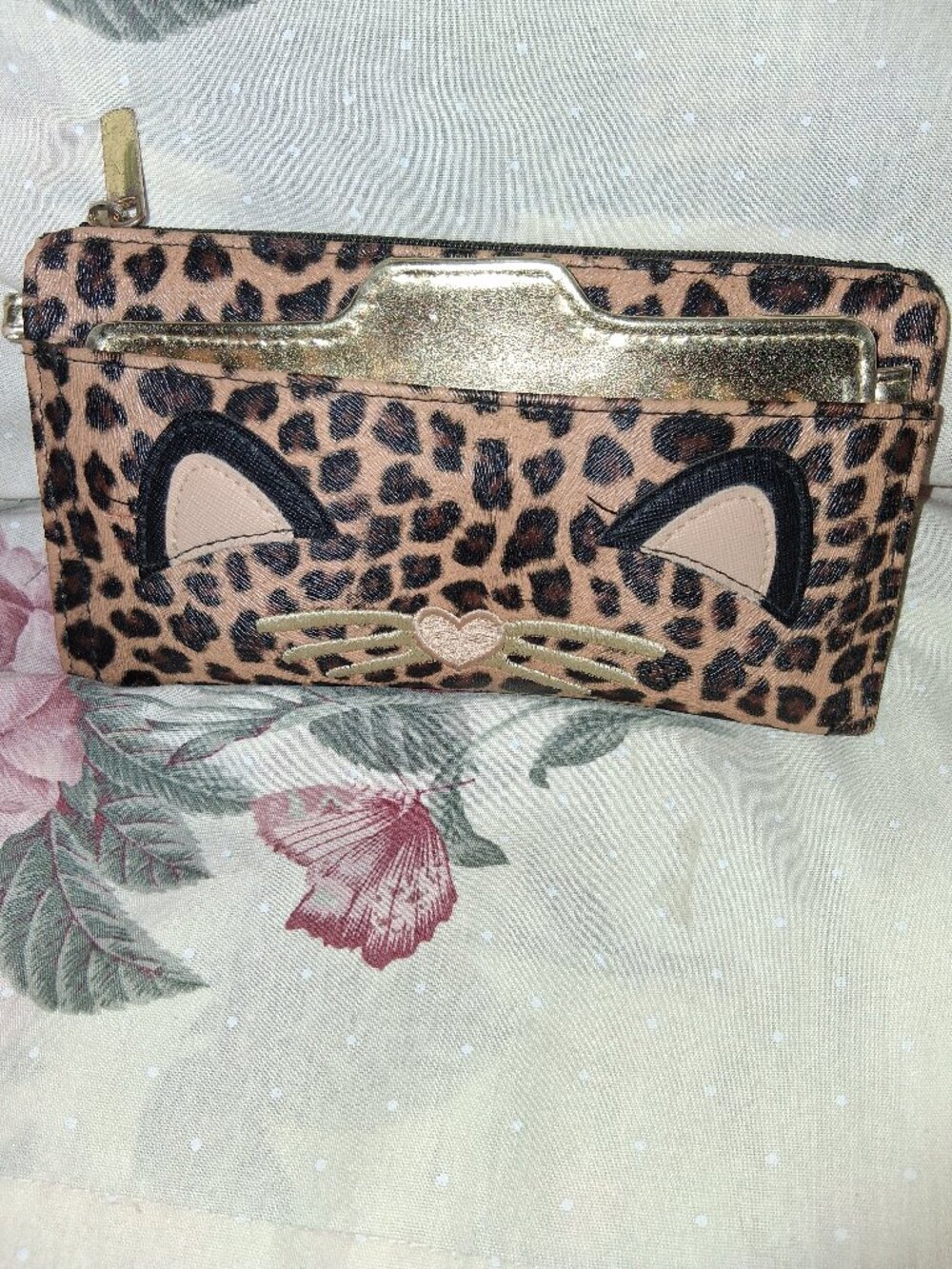 Leopard print wallet